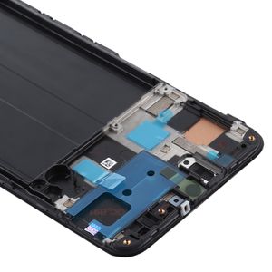 Pro Samsung Galaxy A50 A505F Displej Full TFT LCD s rámečkem Dotykový náhradní díl oprava Black (bez otisku prstu)