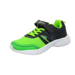 Sneakers Kinder-Klett-Sportschuh Grün-Schwarz, Farbe:grün, EU Größe:34
