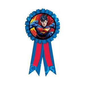 Superman - Aufzeichnung Schleife "Superhero", Geburtstag - Band SG30303 (Einheitsgröße) (Rot/Blau/Gelb)