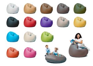 sunnypillow XXXL Sitzsack mit Styropor Füllung 145 cm Durchmesser 2-in-1 Funktionen zum Sitzen und Liegen Outdoor & Indoor für Kinder & Erwachsene viele Farben und Größen zur Auswahl Anthrazit