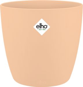 Elho Blumentopf brussels 18x17cm rund Pflanzentopf Übertopf Pflanzkasten Pflanzgefäß indoor Kunststoff outdoor Pfirsich