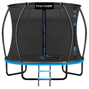 THUNDER® | ULTRA 6FT BLUE | Zahradní trampolína 183 cm | Bezpečnostní síť uvnitř | 48 tvrzených pružin | Nosnost 150 kg | Modrá | THUNDER® | ULTRA 6FT BLUE | Zahradní trampolína 183 cm | Bezpečnostní síť uvnitř | 48 tvrzených pružin | Nosnost 150 kg | Modrá |
