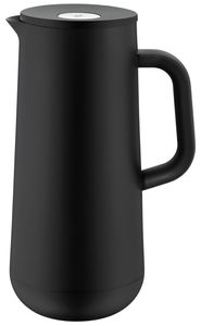 WMF Impulse Isolierkanne Thermoskanne schwarz 1,0l für Kaffee oder Tee Druckverschluss hält Getränke 24h kalt & warm