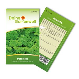 Petersilie Moskrul 2 (Mooskrause) Samen - Petroselinum crispum - Petersiliesamen - Kräutersamen - Saatgut für 600 Pflanzen