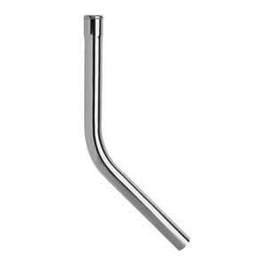 tecuro 45° Spülrohrbogen Ø 28 mm für WC-Druckspüler - Messing verchromt