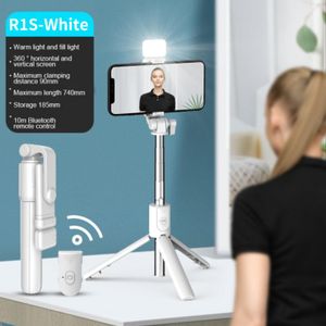 ["NEUE Bluetooth Wireless Selfie Stick Mini Stativ Erweiterbar Einbein mit füllen licht fernauslöser Für IOS Android telefon, mit Licht, weiß"],