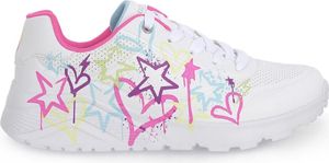 Skechers dievčenské tenisky UNO LITE - MY DRIP 17083-27, 17083-28, 17083-29, 17083-30, 17083-31, 17083-32, 17083-33, 17083-34, 17083-35 SKE-310391L White 34 [detská obuv]