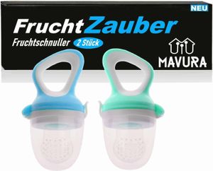 FruchtZauber ovocný cumlík set detský ovocný cumlík, ovocný cumlík ovocný cumlík silikónové hryzátko bez BPA