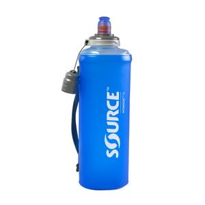 Source faltbare Wasserflasche Sport 1 Liter Polyethen blau