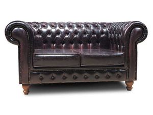 Chesterfield No Leather 2-Sitzer Sofa My Chesterfield NAL Antik Rot