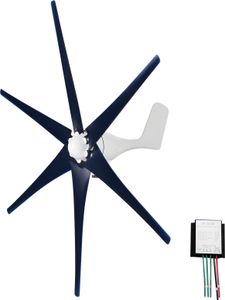 Windturbinengenerator-Kit, 400 W, 12 V, mit 5/6 Fluegeln, Hybrid-Laderegler, 2,0 m/s Startwindgeschwindigkeit, Windkraftgenerator fuer Aussenposten, meteorologische Kommunikation, Basisstationen, Autobahnen