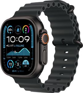 Apple Watch Ultra 2 (2024) Titan Schwarz Ocean Armband Schwarz