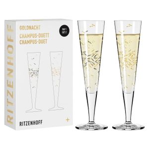 Goldnacht Champagnerglas-Set H22 Von Ritzenhoff Design Team