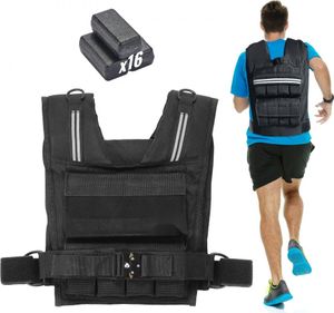 Záťažová vesta na efektívny tréning - bežecká vesta s nastaviteľným 15,85 kg závažím - ideálne tréningové vybavenie