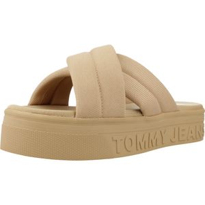 Tommy Jeans Damen Klassische Sandalen EN0EN02465 AB0 Farbe: Beige Größe: 36