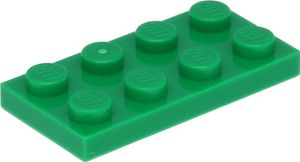 Lego® 1 Stück 3020 Platten Plates 2x4 Part Basic 1 Grün