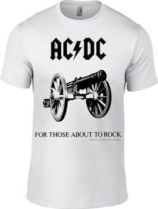AC/DC - "For Those About to Rock" T-Shirt für Herren/Damen Uni PH164 (M) (Weiß)