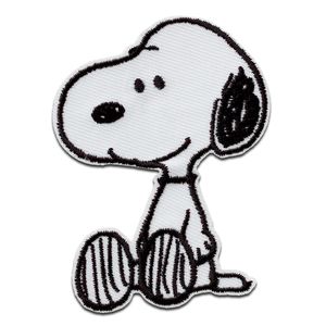 Mono Quick Peanuts © Snoopy - Aufnäher, Bügelbild, Aufbügler, Applikationen, Patches, Flicken, zum aufbügeln, Größe: 7,6 x 5,7 cm