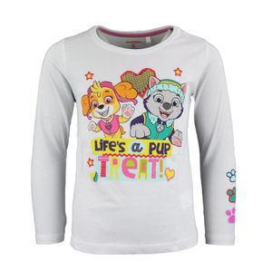 Paw Patrol Skye und Everest Kinder Langarmshirt – Weiß / 110 Paw Patrol Skye und Everest Kinder Langarmshirt – Weiß / 110