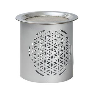 Räucherstövchen Eisen Silber Matt H 8cm Betriebsart Teelicht Sieb Für Weihrauch