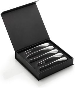 Philippi Vorteilset 1xSpace Käsemesser Set, 5 tlg Edelstahl, poliert 216005 und Geschenk + Spende