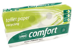 wepa Toilettenpapier Comfort 3 lagig hochweiß