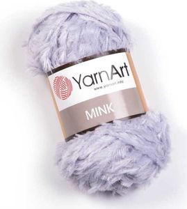 YarnArt Mink 334, Grau: Weiche Fellgarn, 75m/50g, Perfekt für Hüte & Spielzeug, 100% Polyamid
