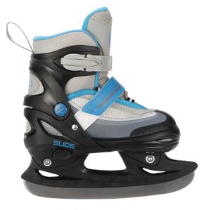 AMIGO Slide 2in1 Inline Skates/Schlittschuhe - Inliner für Kinder - Skates mit Einstellbarer Größe - Schwarz/Blau - 30-33