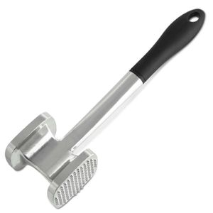 Fackelmann Fleischklopfer 28 cm, Fleischhammer aus Aluminium, Schnitzelklopfer mit 2 Klopfflächen (Farbe: Silber/Schwarz) Fackelmann Fleischklopfer 28 cm, Fleischhammer aus Aluminium, Schnitzelklopfer mit 2 Klopfflächen (Farbe: Silber/Schwarz)