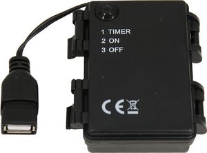 Krippenzubehör Batteriebox f. 3x AA, ON/OFF/TIMER/USB-Anschluss