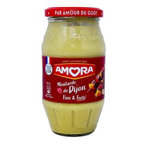 Amora Dijon Senf Fine et Forte 430g: Französischer Genuss mit kräftiger Würze