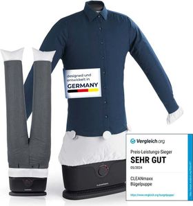CLEANmaxx Bügler für Hemden, Blusen & Hosen - Schwarz