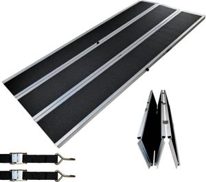 DREIBREIT by TRUTZHOLM Alu Auffahrrampe 215 cm 3-fach klappbar 1020 kg Alu beschichtet Verladerampe