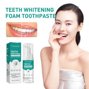 Whitening Zahnpasta, Schaum Zahnpasta, Tiefenreinigung Ultra Fine Teeth Whitening Mousse Zahnpasta, erfrischender Zahnaufhellende Zahnpasta