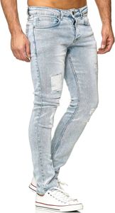 Tazzio Herren Jeans im Destroyed Look 16525 Hellblau 38/30