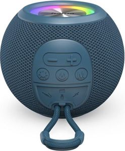Hama - Bluetooth® Speaker Ball Shape Lautsprecher, 5 Lichtmodi, 5 W, blau