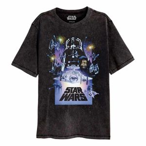 Star Wars - T-Shirt Acid Wash für Herren/Damen Uni HE1326 (M) (Schwarz)