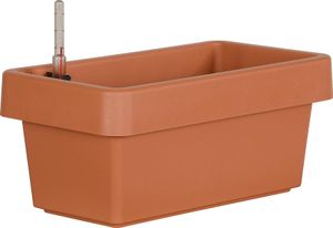 Blumenkasten mit Bewässerung geli VIVA 40 cm Kunststoff terracotta