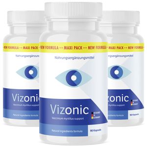 Original Vizonic Kapseln (90 St.) | Natürliche Augenvitamine – Unterstützt deine Sehkraft 3x