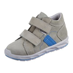 RICOSTA Sportive PEPINO Boots LAIF für Kindergarten und Spielplatz echt Leder Buk/Velour Klettverschluss Jungen Mädchen uni eukalyptus Grün Größe 23
