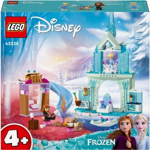 LEGO Disney Frozen Elsas Eispalast, Eiskönigin-Schloss-Spielzeug mit Prinzessin Elsa und Anna Puppen, plus 2 Tierfiguren, tolles Geschenk für 4-jährige Mädchen und Jungen 43238