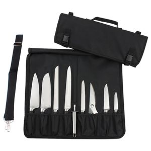 Messertasche, Kochmesser-Rollentasche mit strapazierfaehigem Schultergurt und Griff, tragbare Messertasche Meat Cleaver Knife Case Messersets