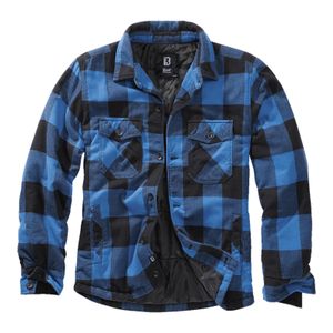 Brandit Jacke Lumberjacket in Black/Blue-XXL