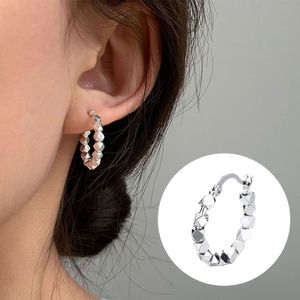 1Pc Frauen Ohrring Quadrat Perlen Überzug Schmuck Koreanischen Stil Perlen Ohrring für Bankett Party Hochzeit Prom