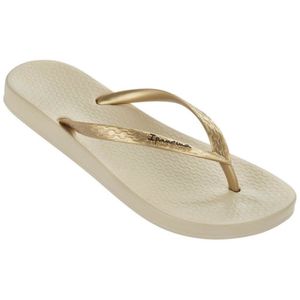 Ipanema Anatomica Tan 21 Damen Gold Flip Flops