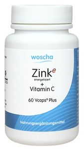 Woscha Zink Energetisiert + Vitamin C - 60 Kapseln