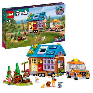 LEGO 41735 Friends Mobiles Haus, Camping-Spielzeug mit Auto, Tieren und Mini-Puppen Leo, Paisley & Liann im Wald, Geschenk zum Geburtstag aus der Serie 2023