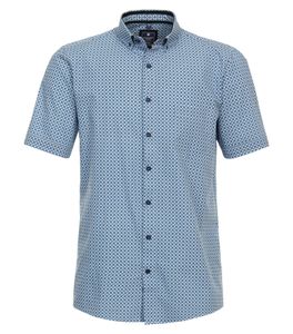 Redmond - Comfort Fit - Herren Freizeithemd Kurzarm Hemd (241075999), Größe:S, Farbe:Blau (10)