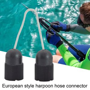 Harpune aus LatexRohrverbinder mit Gewinde 2 mm Seil Mini-Speerfischen Kunststoff Seejagd Unterwasser-Gummischlauch-Adapter für Unterwasserfischen