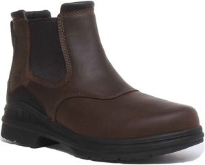 Ariat Barnyard Twin Wasserdichte Chelsea-Stiefel aus Gore Tex für Männer in Braun  (42; Braun)